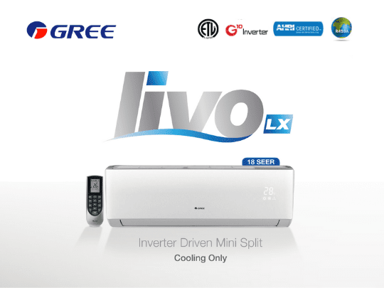 GREE LIVO 12000 BTU/h INVERTER SPLIT SYSTEM GREE LIVO 12000 BTU/h INVERTER SPLIT SYSTEM